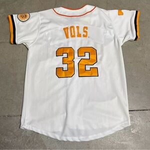 University of Tennessee Vols #32 Baseball Jersey Mens M White USA College Sports